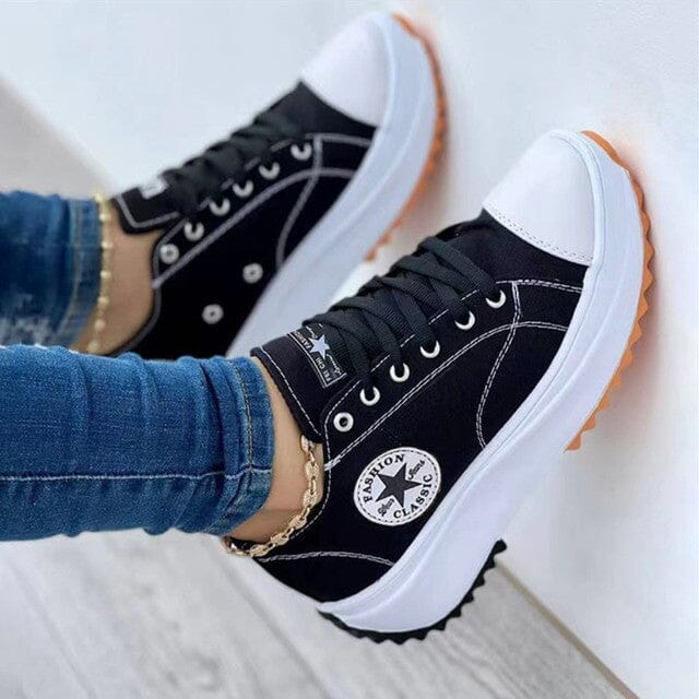 Ruby | Modern Chunky Women’s Trainers with Contrast Sole - Image 3