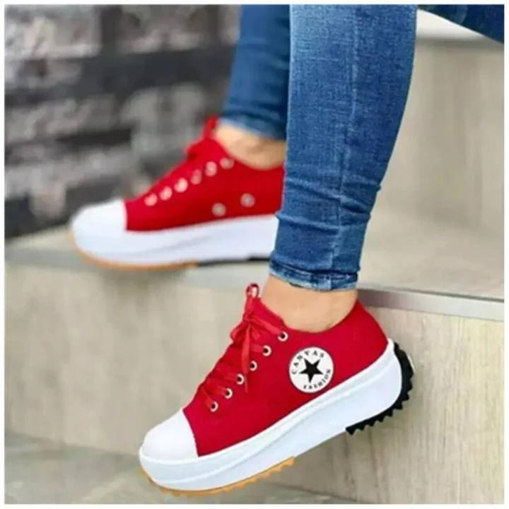 Ruby | Modern Chunky Women’s Trainers with Contrast Sole - Image 6