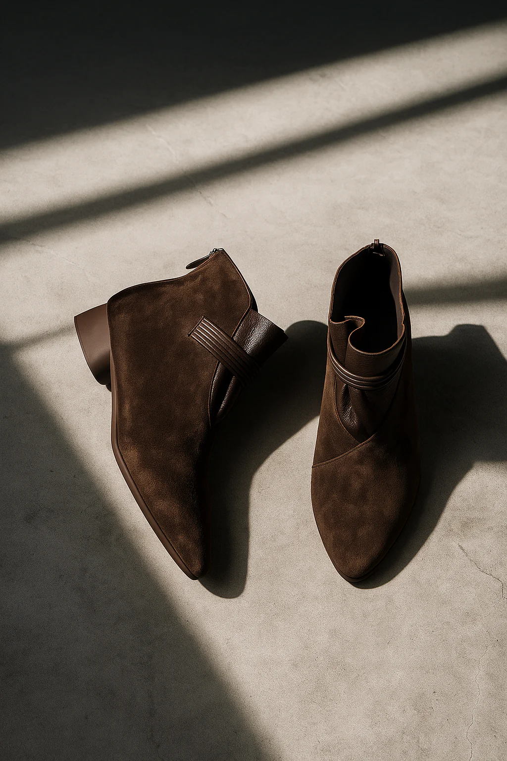 Scarlett | Women’s Stylish Suede Ankle Boots with Wrap Strap - Image 4