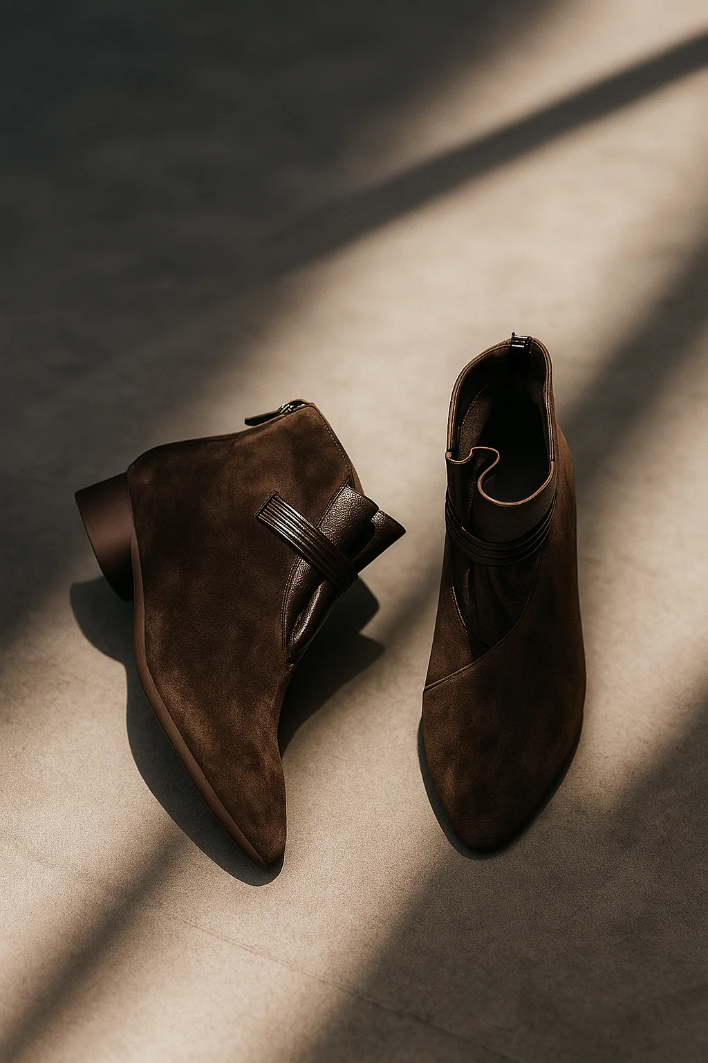 Scarlett | Women’s Stylish Suede Ankle Boots with Wrap Strap - Image 7