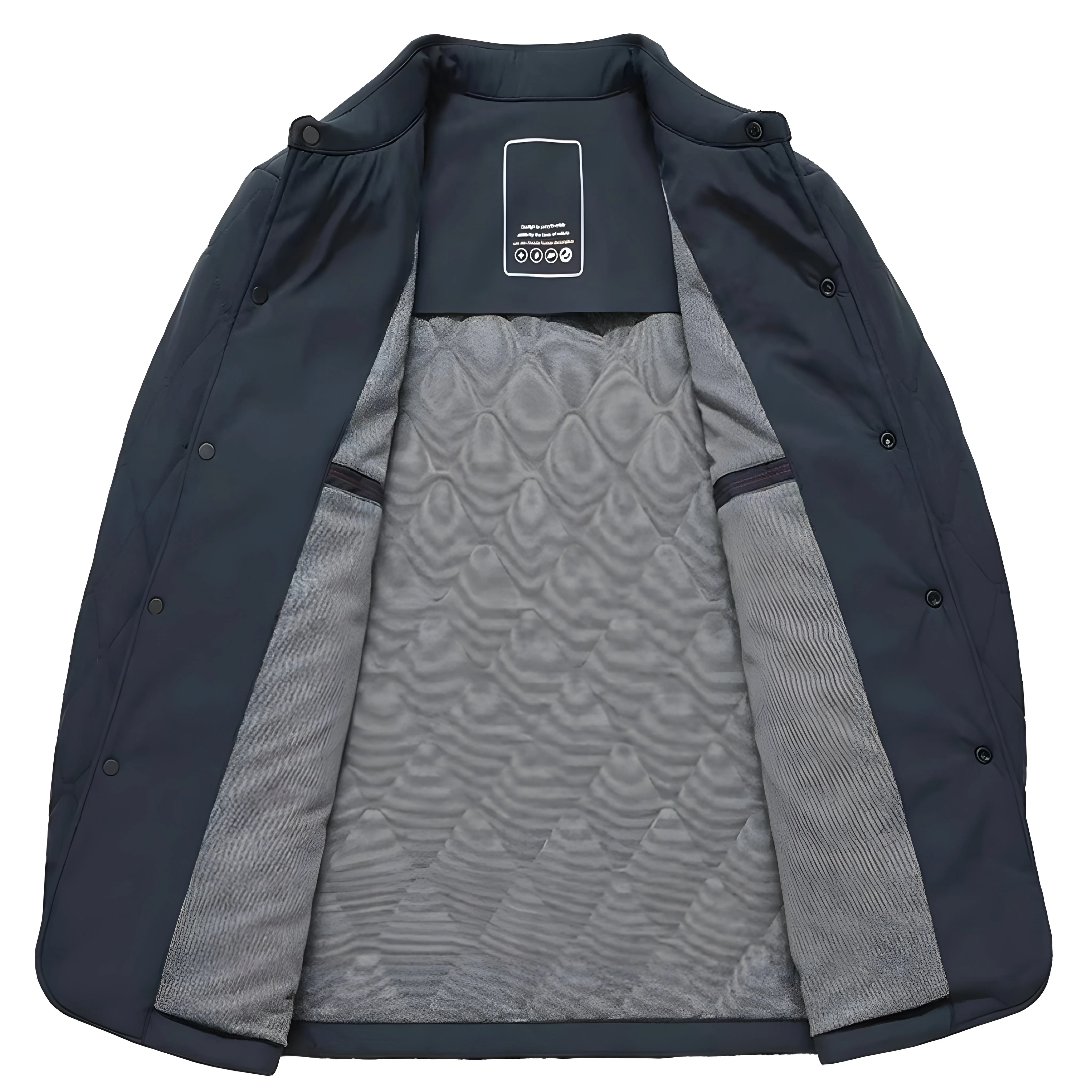 Scott | Men’s Spring Diamond Quilted Jacket with Shirt Collar - Image 7