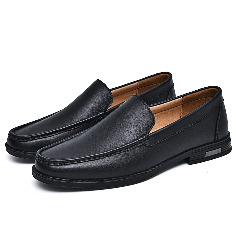 Sebastian | Men’s Classic Leather Loafers with Moc Toe - Image 11
