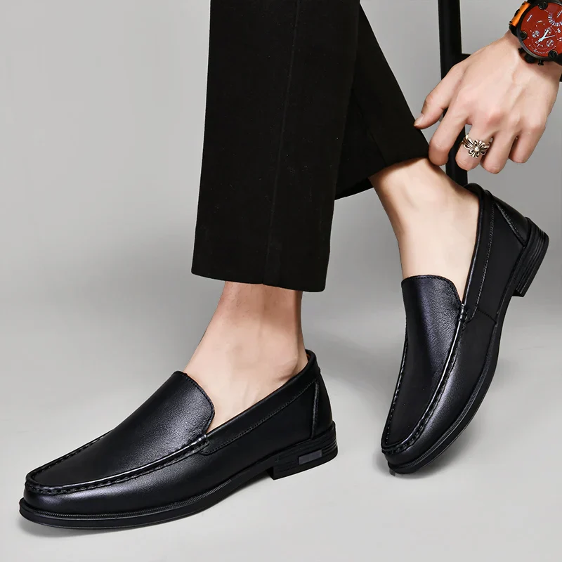Sebastian | Men’s Classic Leather Loafers with Moc Toe - Image 14