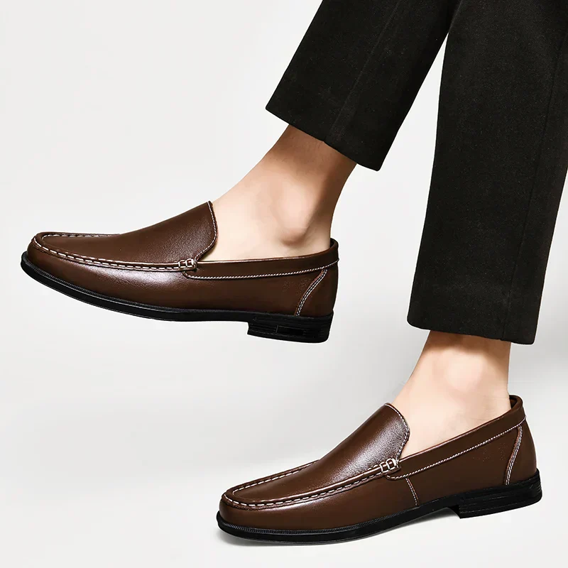 Sebastian | Men’s Classic Leather Loafers with Moc Toe - Image 15