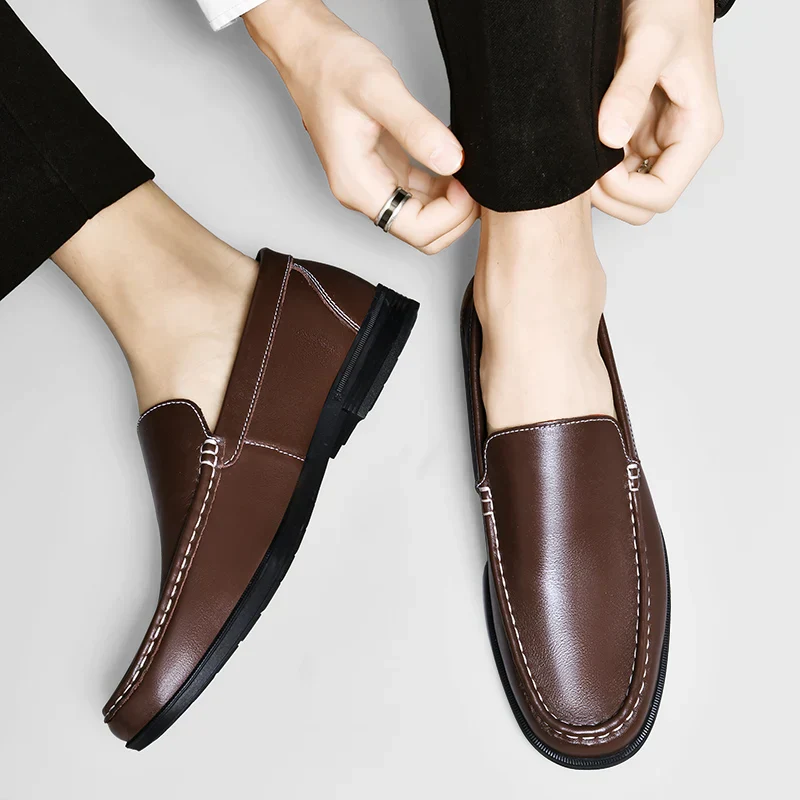 Sebastian | Men’s Classic Leather Loafers with Moc Toe - Image 16