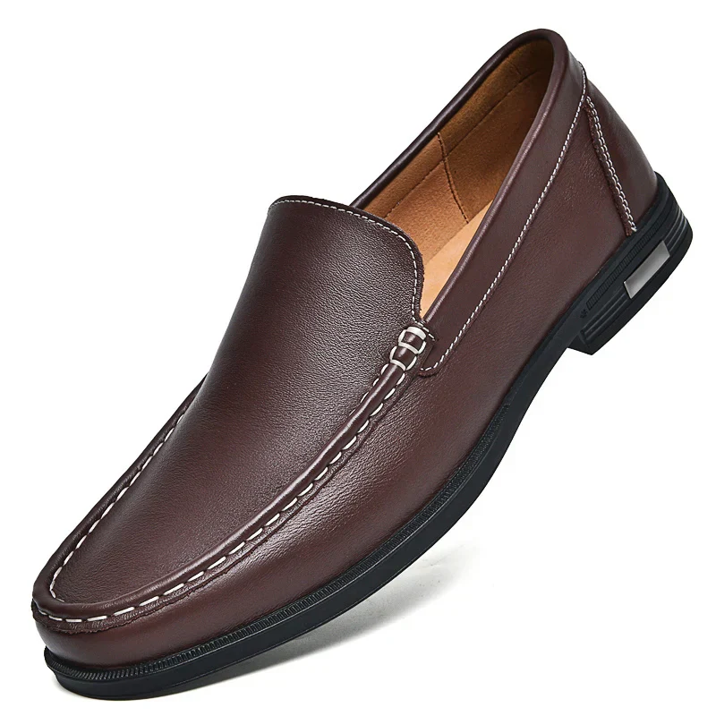 Sebastian | Men’s Classic Leather Loafers with Moc Toe - Image 17