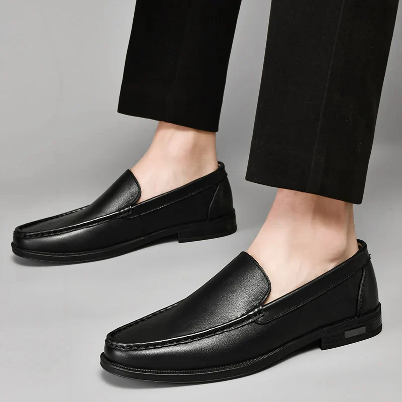 Sebastian | Men’s Classic Leather Loafers with Moc Toe - Image 4
