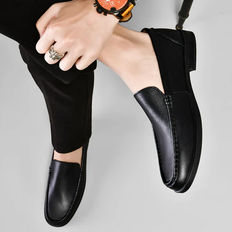 Sebastian | Men’s Classic Leather Loafers with Moc Toe - Image 8