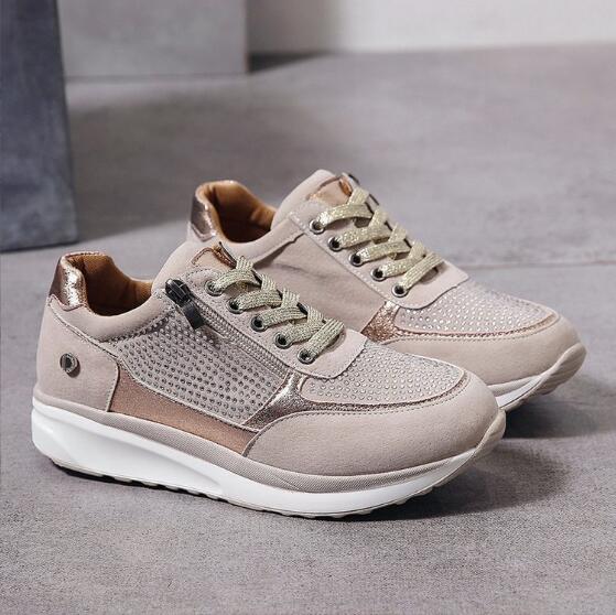Sophia | Casual Women's Trainers with Side Zip - Image 5