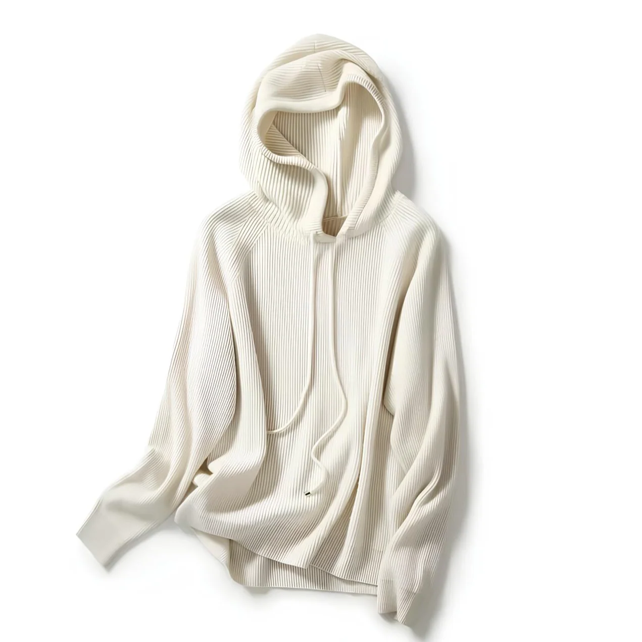 Sophie | Women’s Relaxed Ribbed Hoodie with Drawstring Hood - Image 17