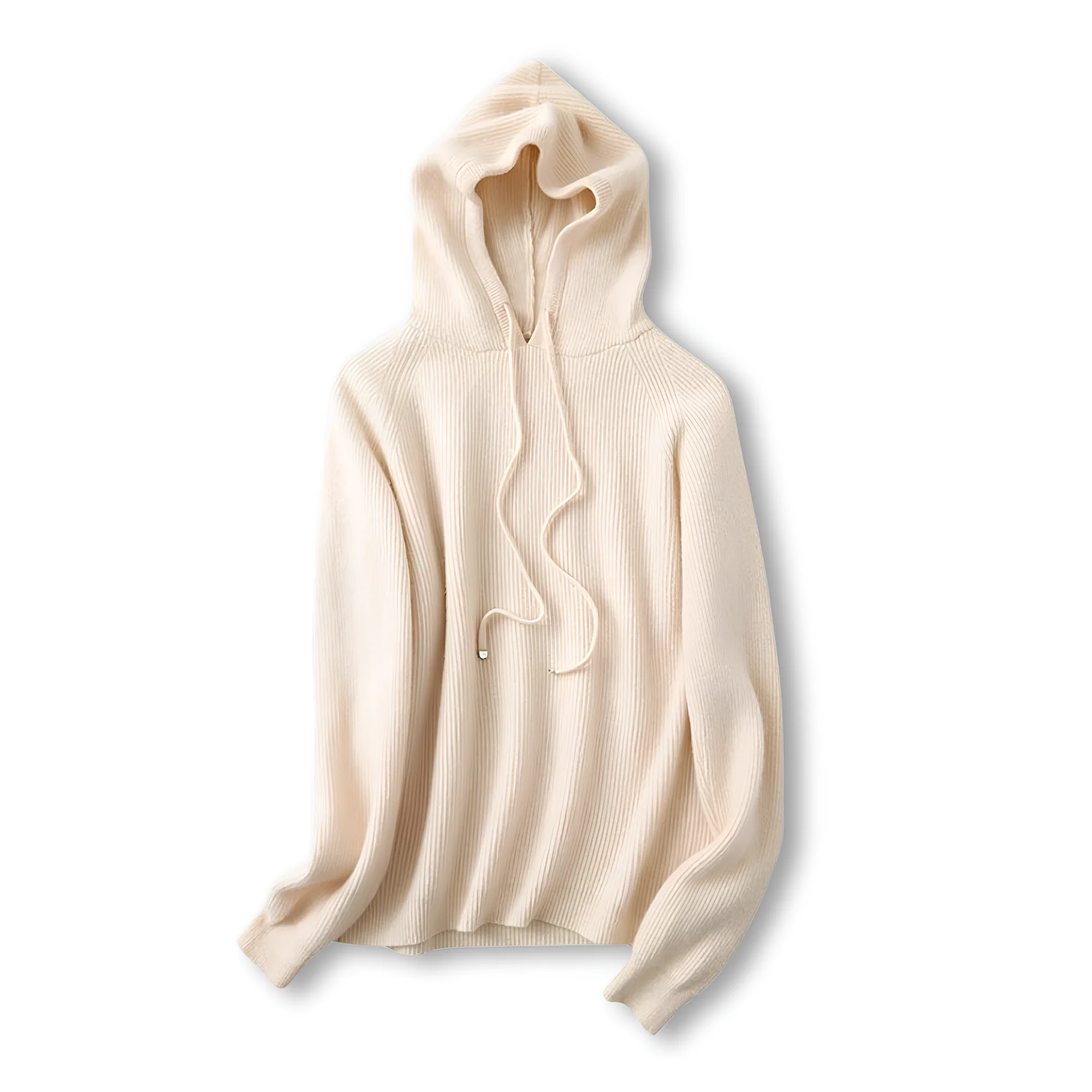 Sophie | Women’s Relaxed Ribbed Hoodie with Drawstring Hood - Image 18