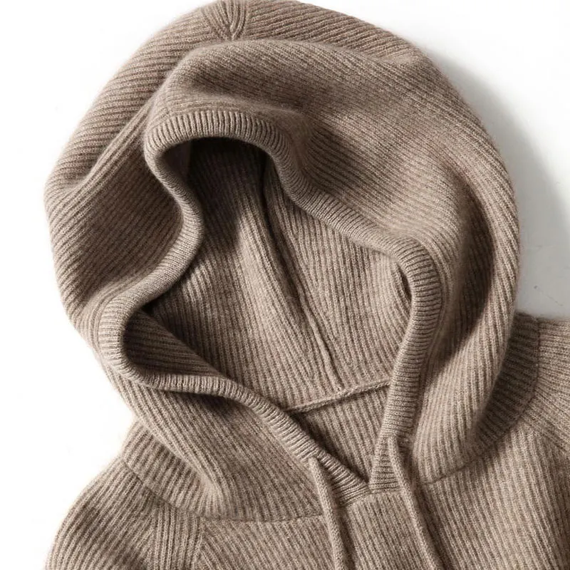 Sophie | Women’s Relaxed Ribbed Hoodie with Drawstring Hood - Image 23