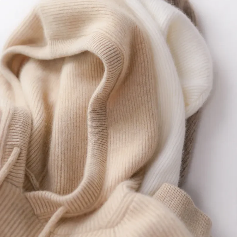 Sophie | Women’s Relaxed Ribbed Hoodie with Drawstring Hood - Image 25
