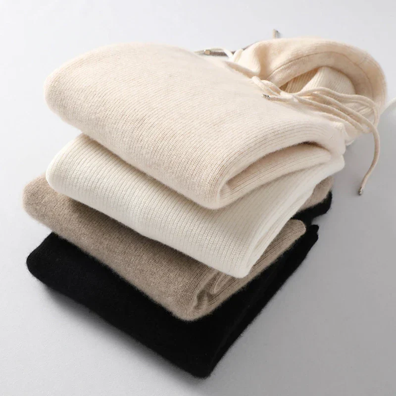 Sophie | Women’s Relaxed Ribbed Hoodie with Drawstring Hood - Image 26