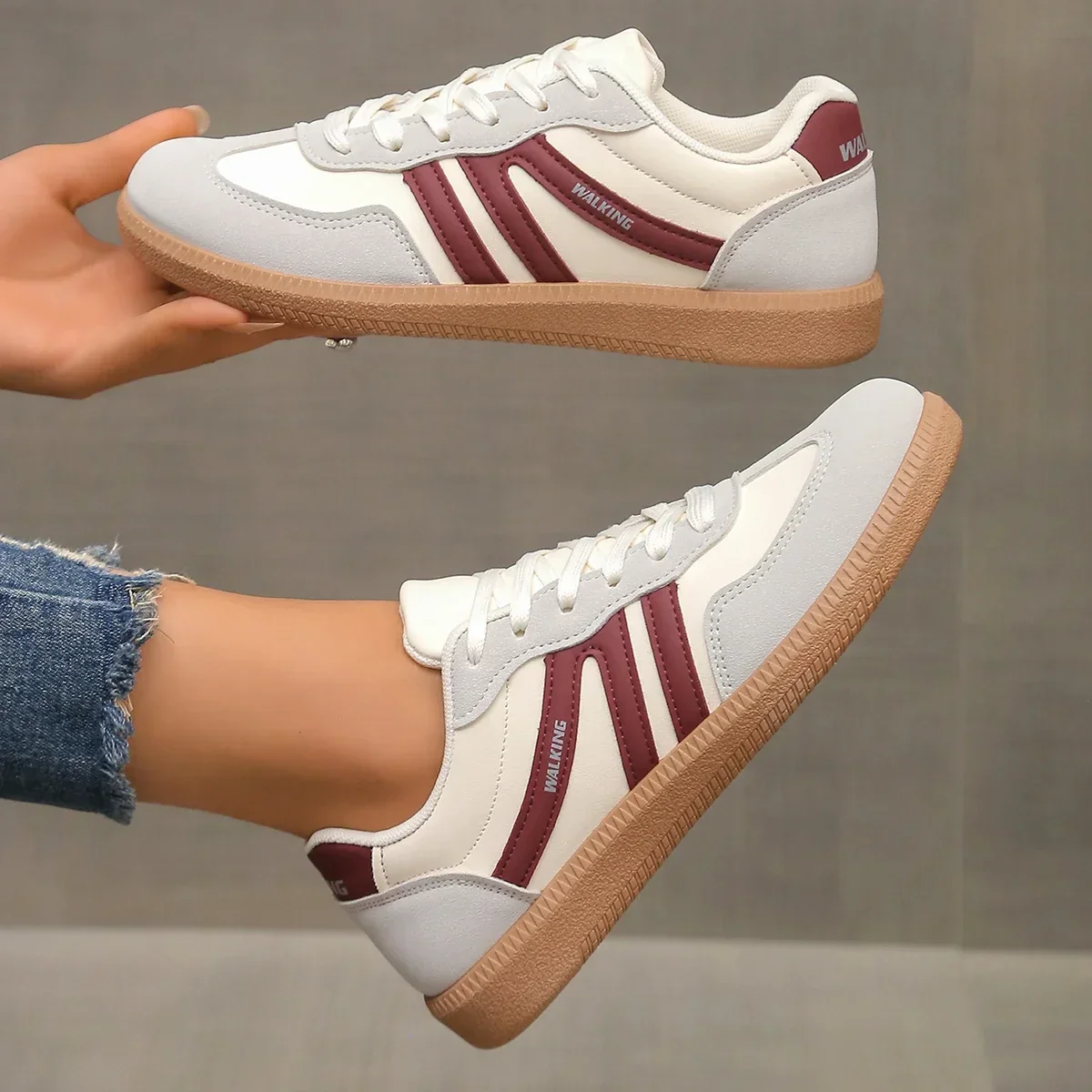 Stacey | Women’s Casual Womens Trainers with Gum Sole - Image 10