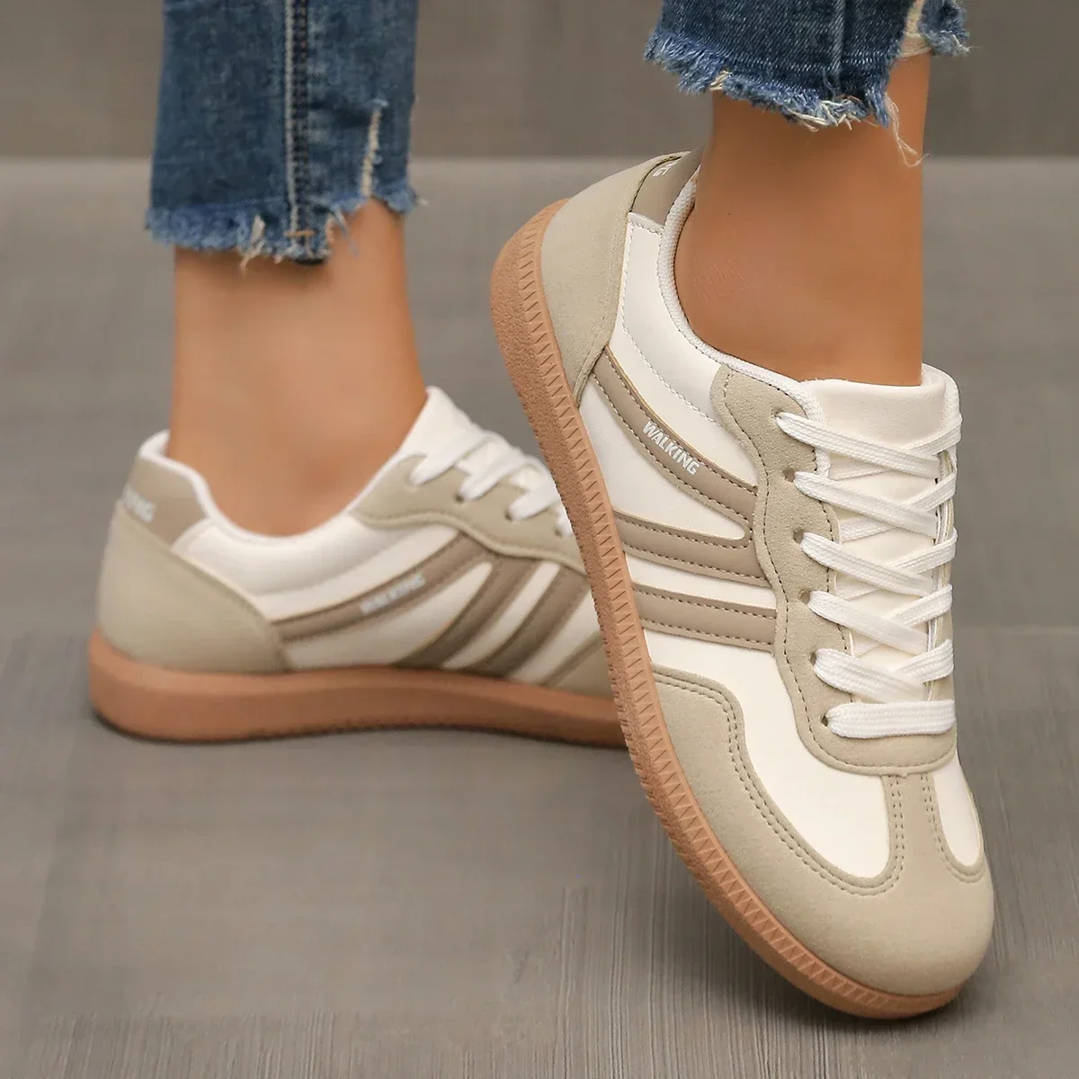 Stacey | Women’s Casual Womens Trainers with Gum Sole - Image 4