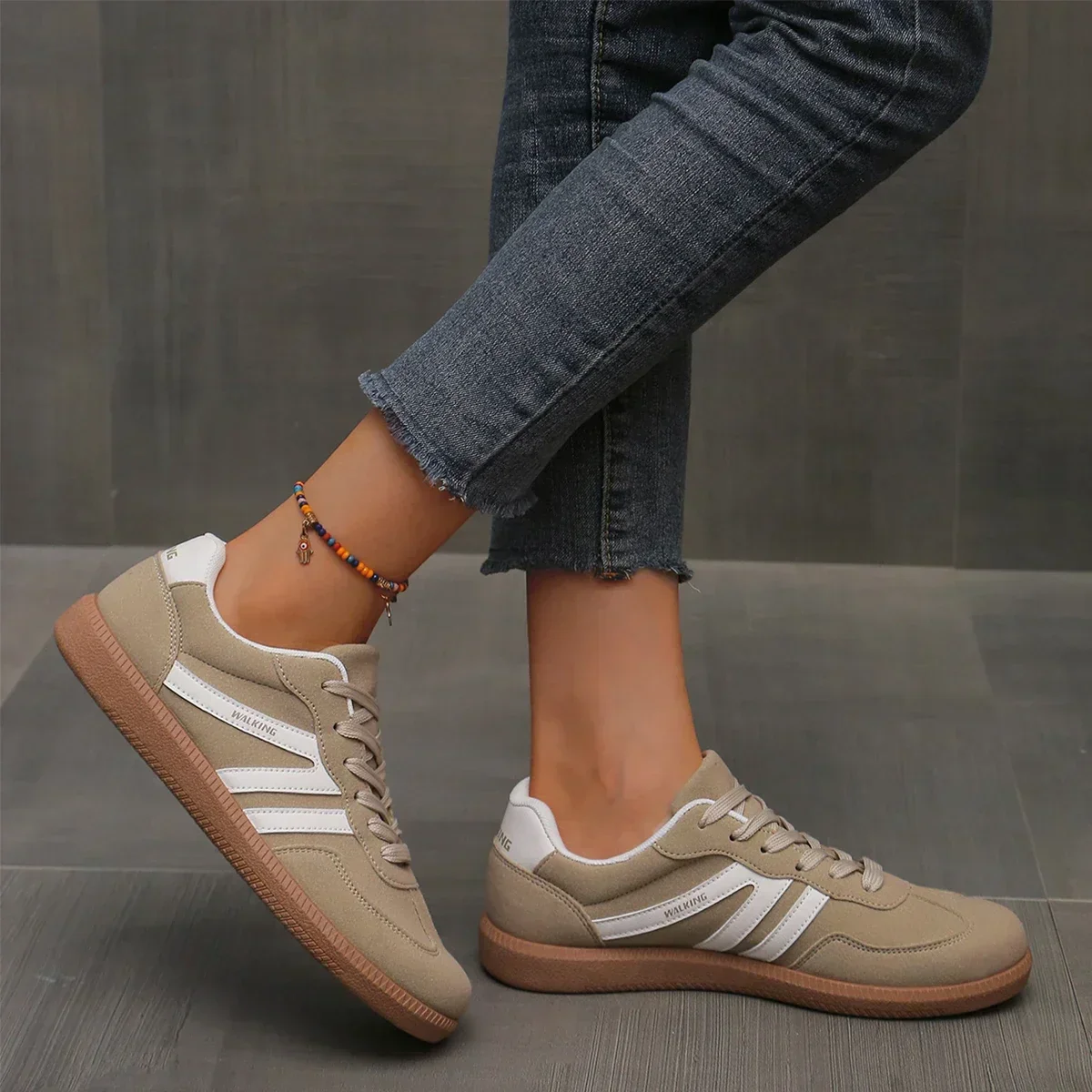 Stacey | Women’s Casual Womens Trainers with Gum Sole - Image 7