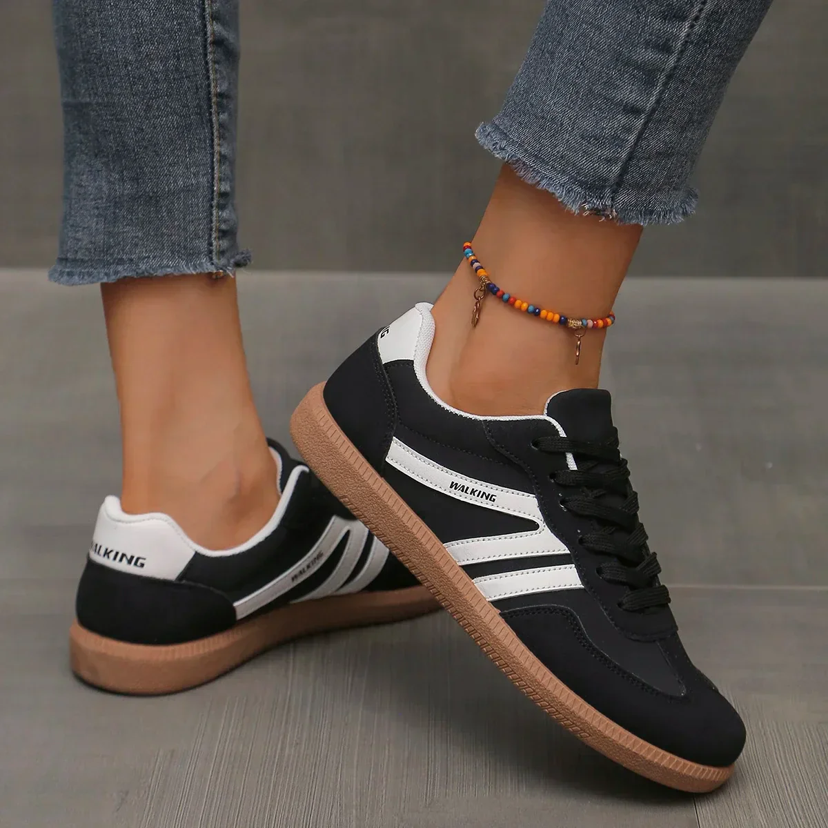 Stacey | Women’s Casual Womens Trainers with Gum Sole - Image 9