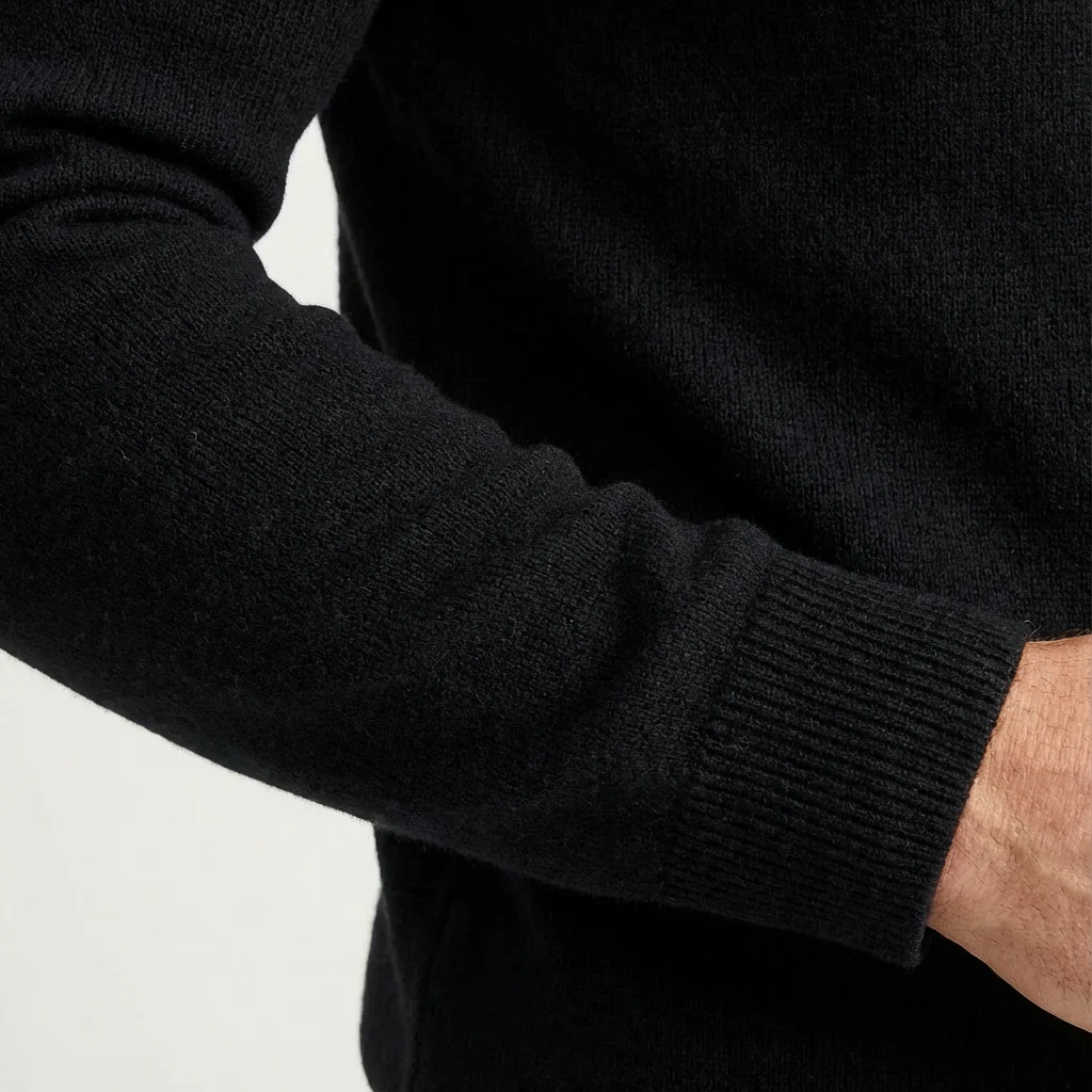 Theo | Men’s Classic Zip-Neck Jumper with Quarter-Zip Collar - Image 3