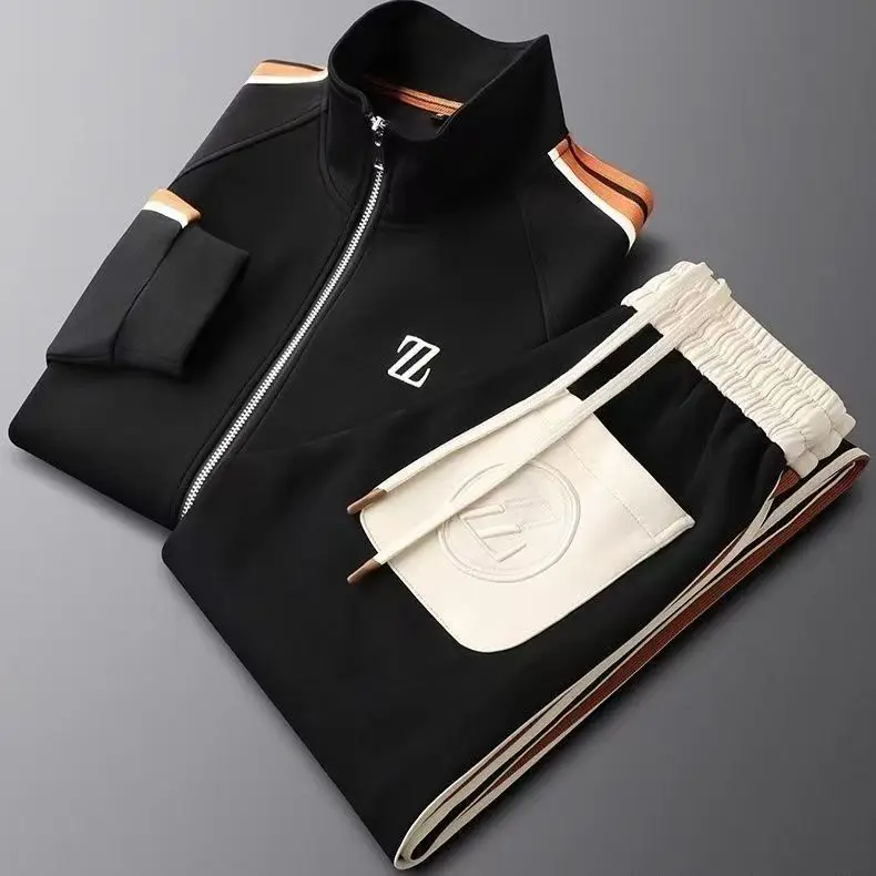 Thomas | Urban Two-Piece Men's Tracksuit with Full Zip Jacket - Image 3