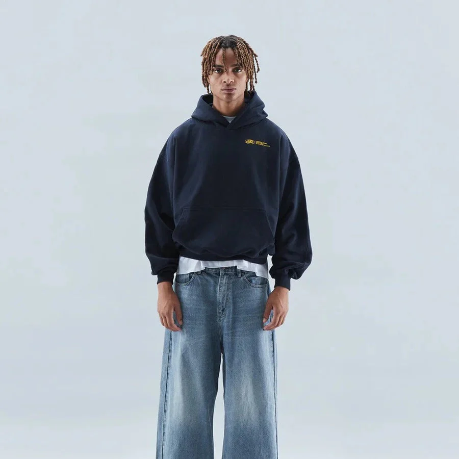 Urban Style Oversized Relaxed Fit Hoodie with Slogan Print - Image 5