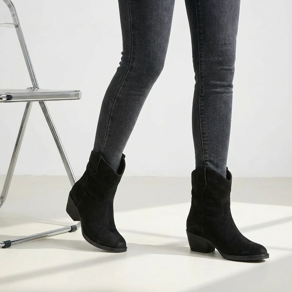 Wendy | Women’s Western Cowboy Ankle Boots with Block Heel - Image 7