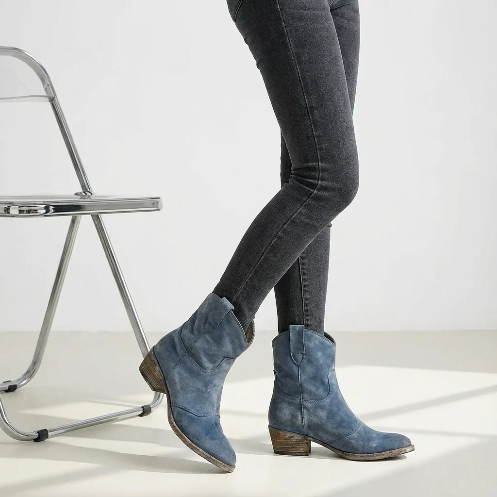 Wendy | Women’s Western Cowboy Ankle Boots with Block Heel - Image 8
