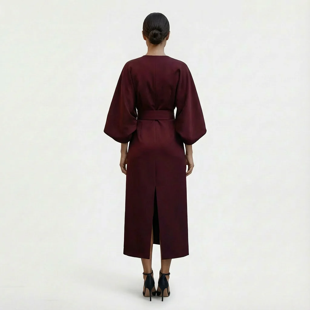 Willow | Women’s Maxi Belted Evening Dress with Waist Tie - Image 8