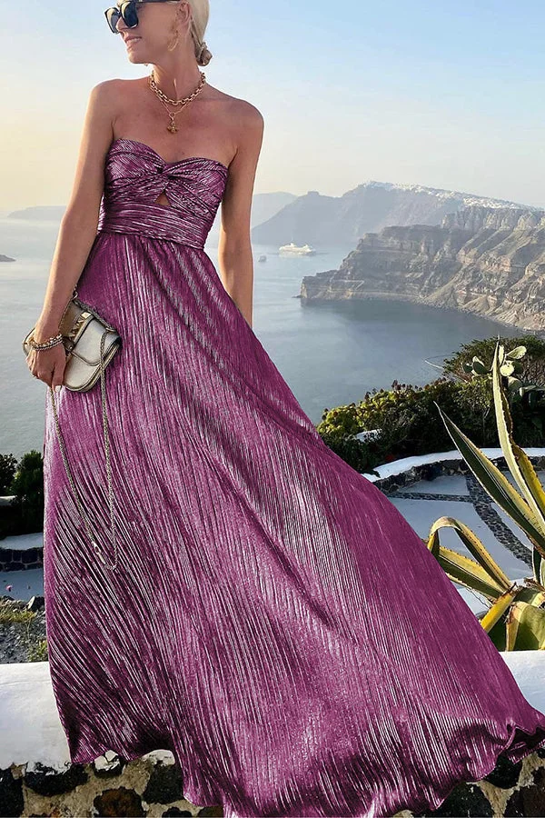 Yvonne | Women’s Glamorous Maxi Prom Dress with Twist Bodice - Image 13