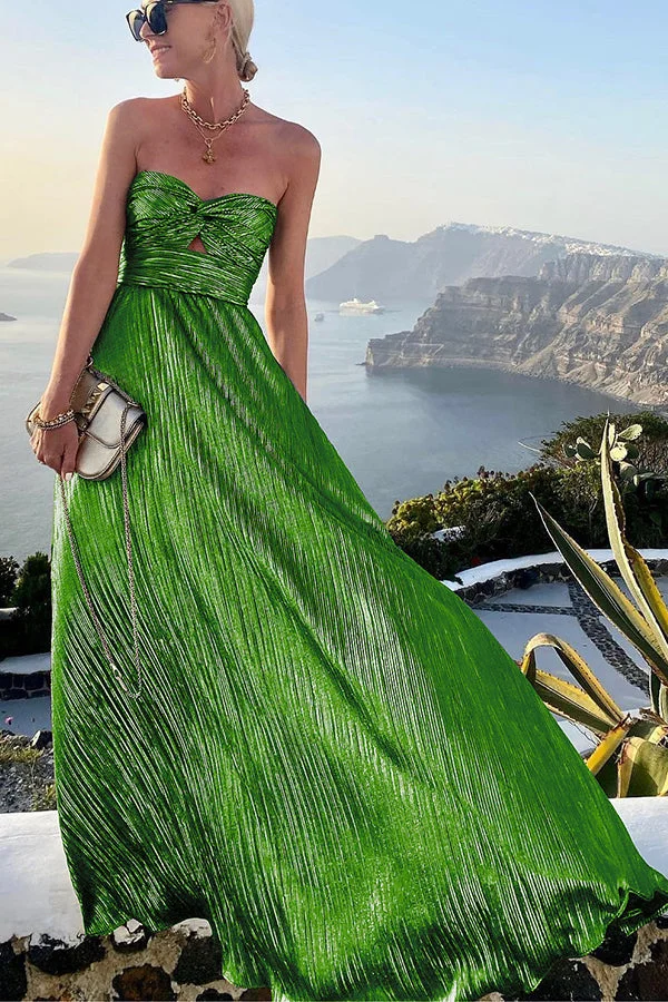 Yvonne | Women’s Glamorous Maxi Prom Dress with Twist Bodice - Image 15